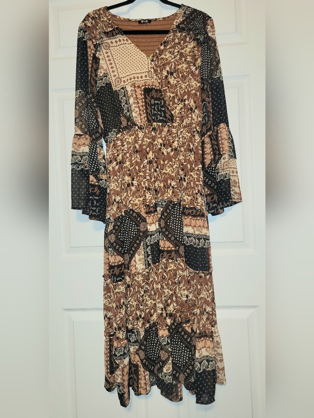 Miss Me Patchwork Maxi Dress